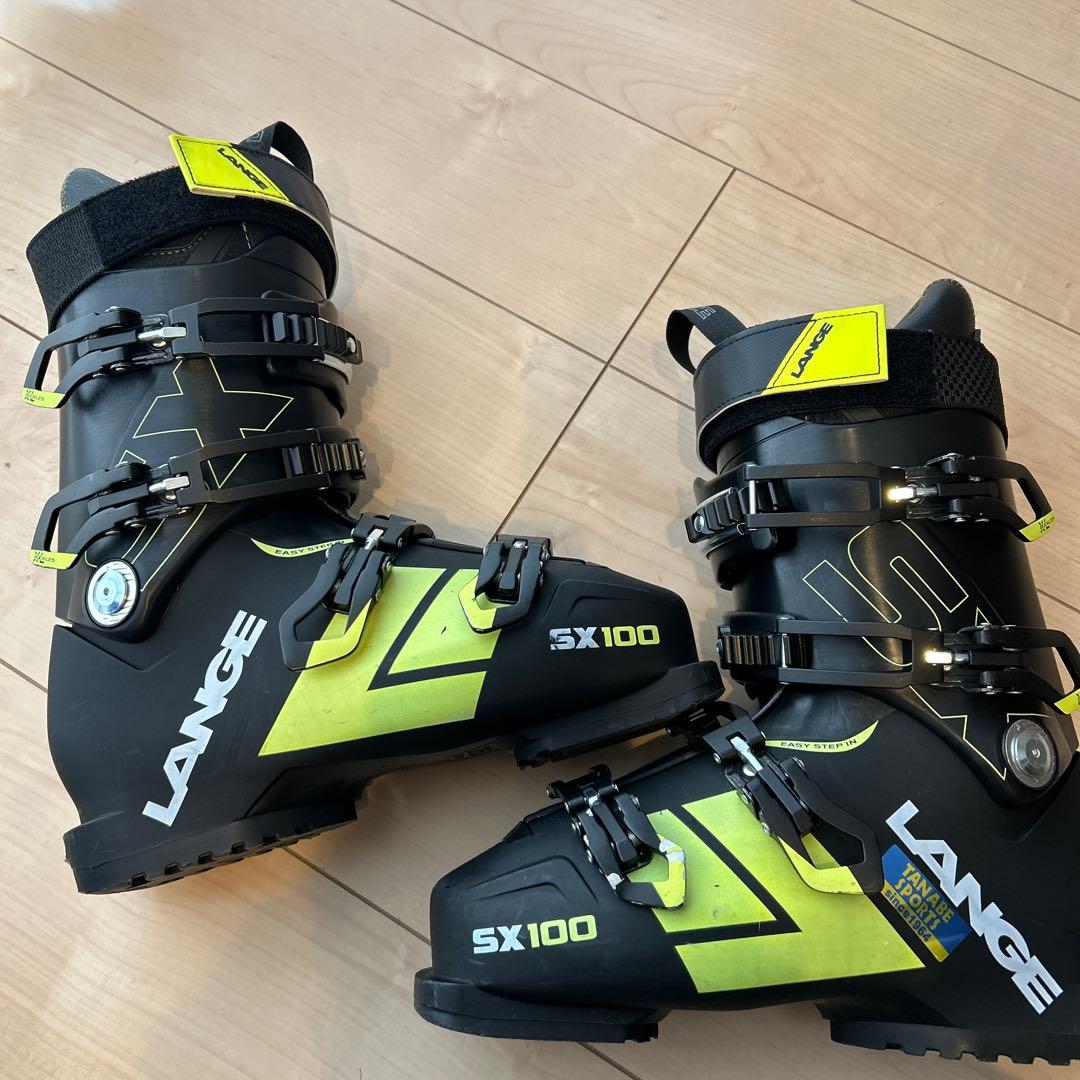 LANGE SX100 スキー用ブーツ ブラック/イエロー　25.5