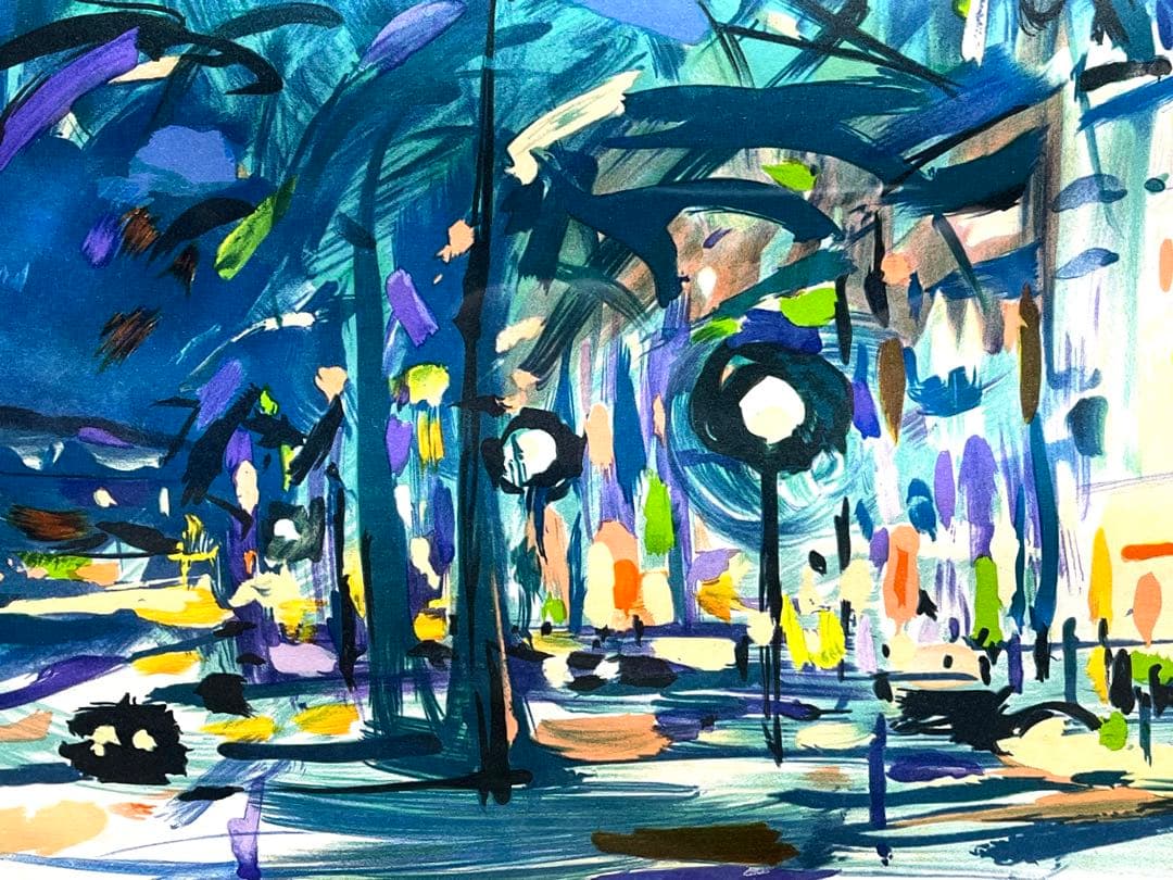 真作保証 Pierre BELLIERリトグラフ サイン有り / 良品