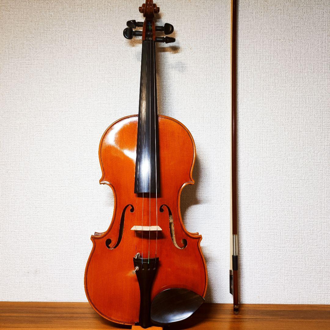 【極希少 左利き用 美杢優音】スズキ No.580 4/4 バイオリン 1978