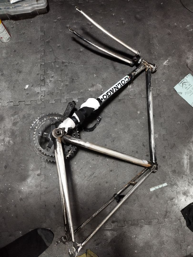 COLNAGO、YOSHIDA刻印フレームと他　ビンテージ値下げok 研磨途中