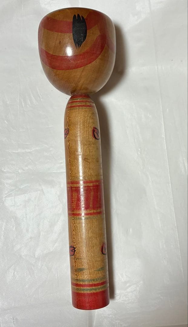 中丿沢こけし　高さ約310mm×頭部直径 約85mm×胴部 約38mm
