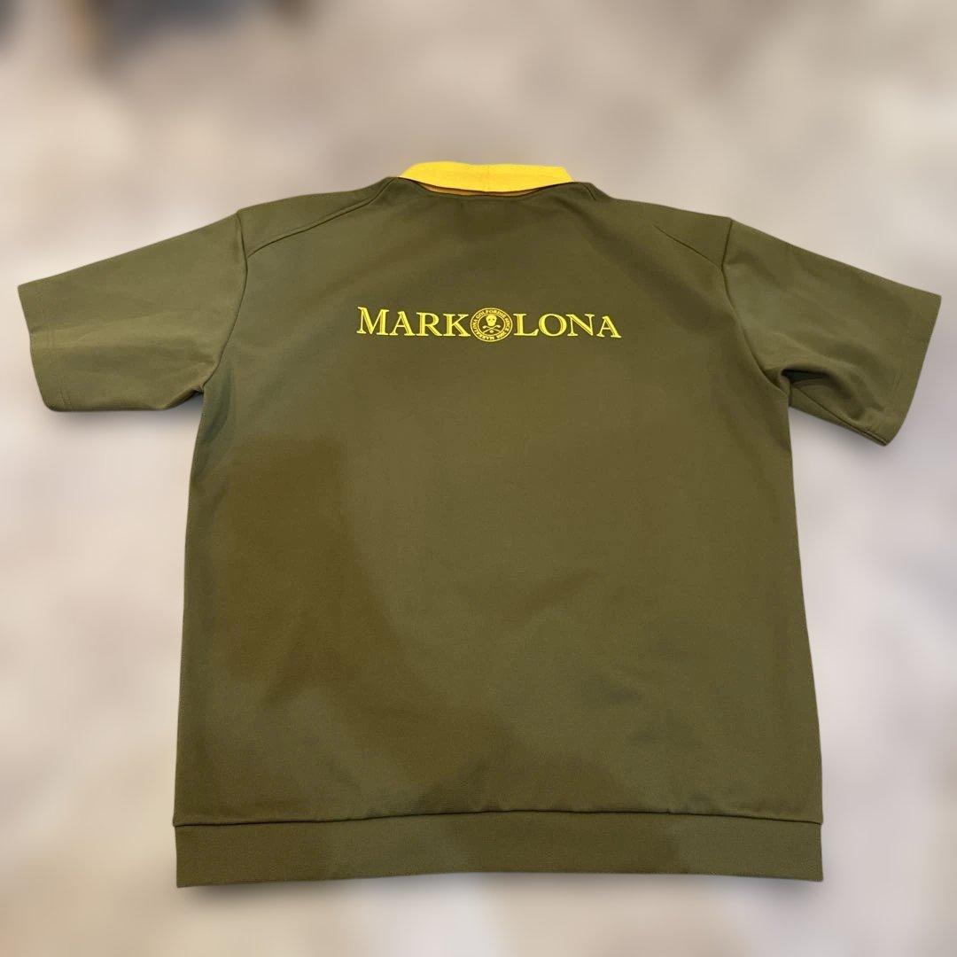 MARK&LONAオリーブグリーン スカルロゴ ポロシャツ 50新品未使用