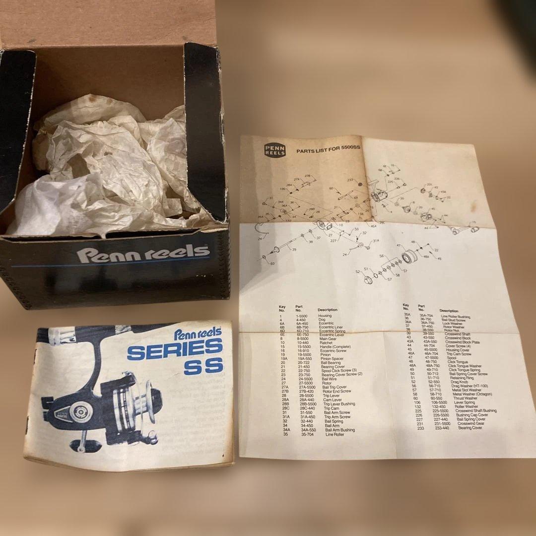 Penn 5500SS スピニングリール 替えスプール付き
