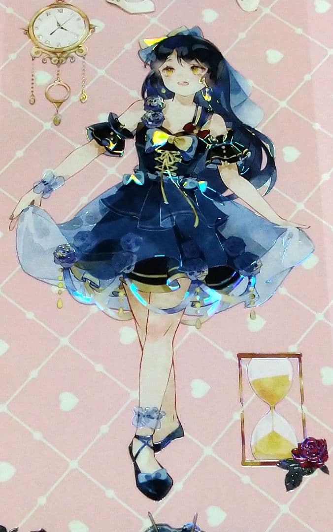 J826＃舞动(贝壳光)田小宝的星空切り売り海外人物マステ女の子