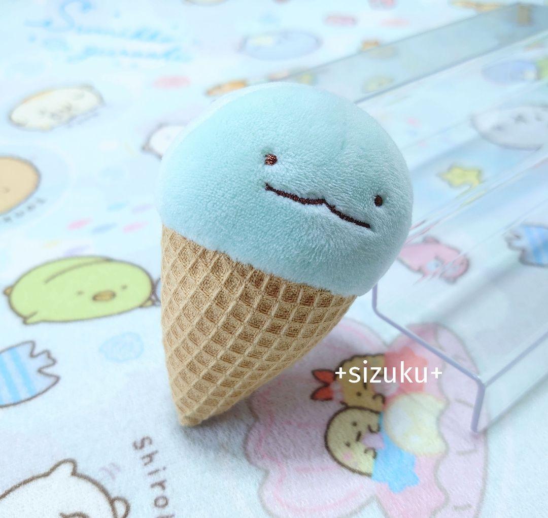 【美品・限定品】すみっコぐらし とかげ アイス ユニクロ てのりぬいぐるみ