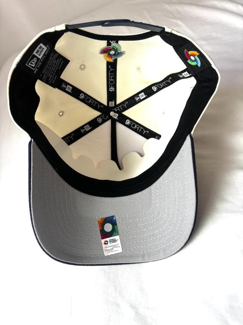 WBC 侍ジャパン 2026 公式キャップ, クリーム/ネイビー サイズ調整可能