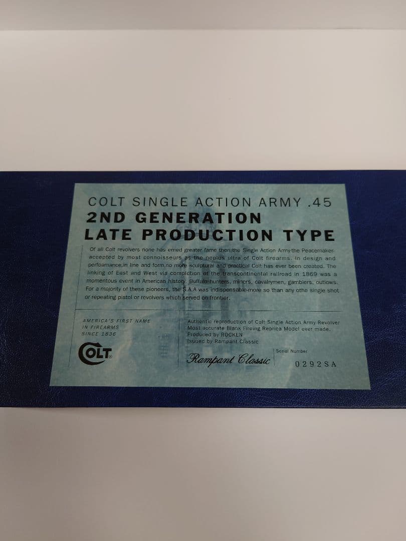 Rampant Classic プラスチックモデルガンS.A.A.2ndクローム