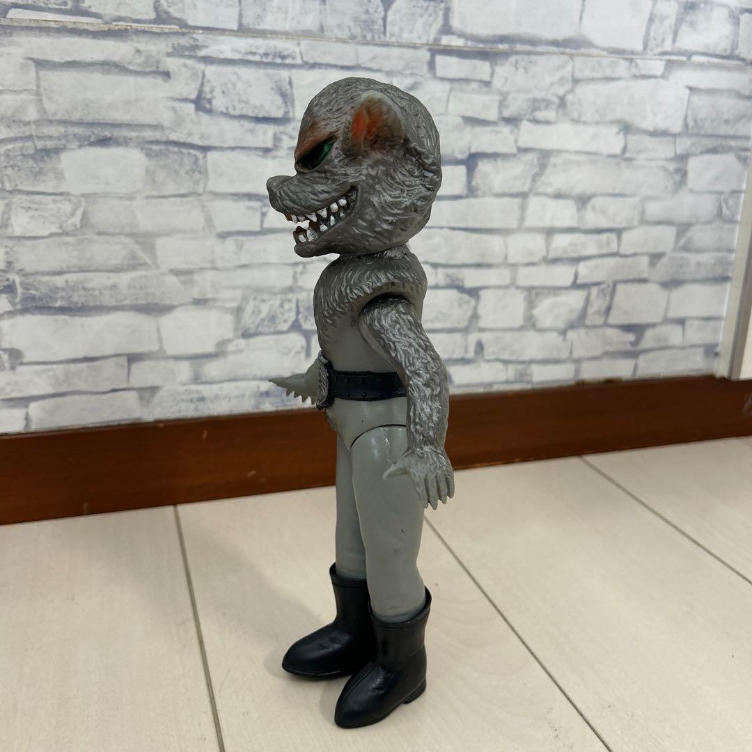 ラ*ス様 仮面ライダー オオカミ男キャラクター フィギュア　当時　ソフビ