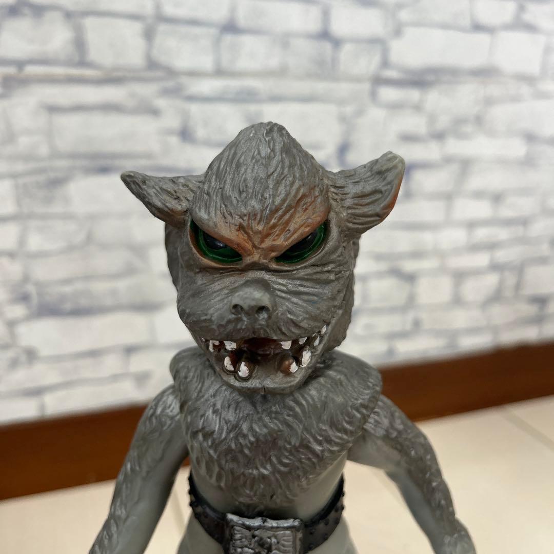 ラ*ス様 仮面ライダー オオカミ男キャラクター フィギュア　当時　ソフビ