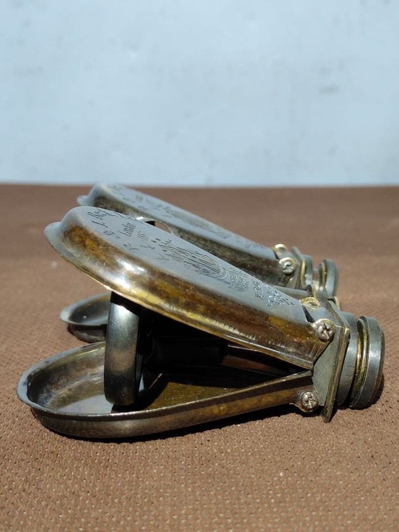 旧蔵　イギリス　海外銅製　望遠鏡 時代物　アンティーク　断捨離