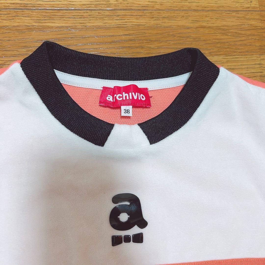 アルチビオarchivio 半袖　シャツ　オレンジ