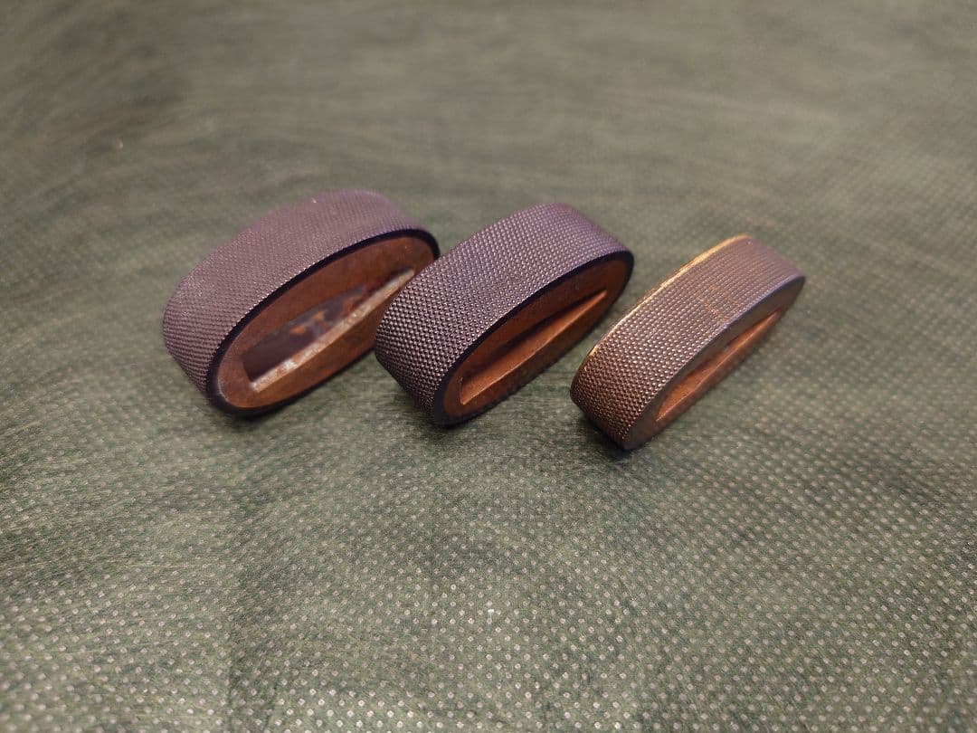 縁、魚子地縁、3点