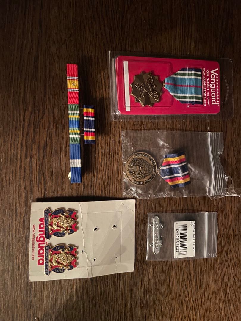 米軍 勲章 略綬 バッジ Vanguard メダル リボンセット