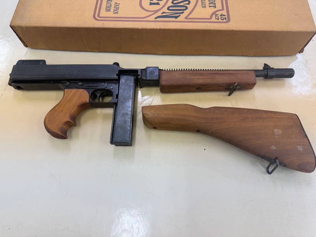 MGC トンプソンM1921 モデルガン 木製グリップ 箱説付き