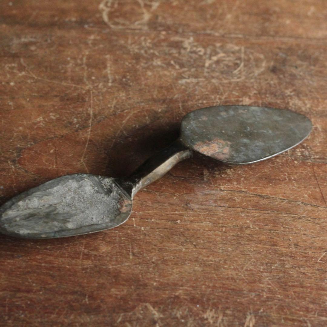 古い 道具 真鍮製 コテ 古道具 アンティーク オブジェ