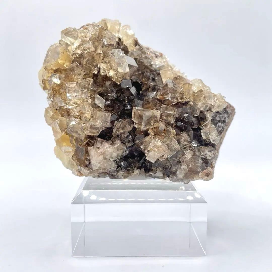 バナチ UK Wet Grooves鉱山産 フローライト(蛍石) 鉱物標本