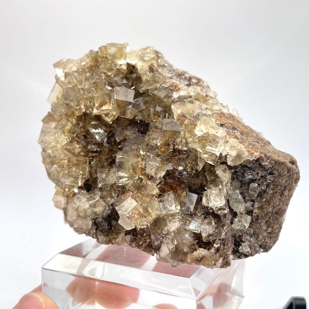 バナチ UK Wet Grooves鉱山産 フローライト(蛍石) 鉱物標本