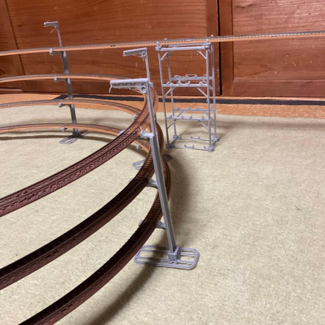 トミックスc280・c317レール各28本と電源とフィーダーとオマケ橋脚