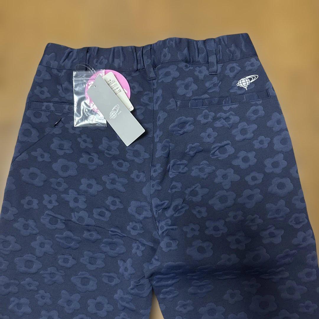 Beams golf フラワーパターン ゴルフパンツ