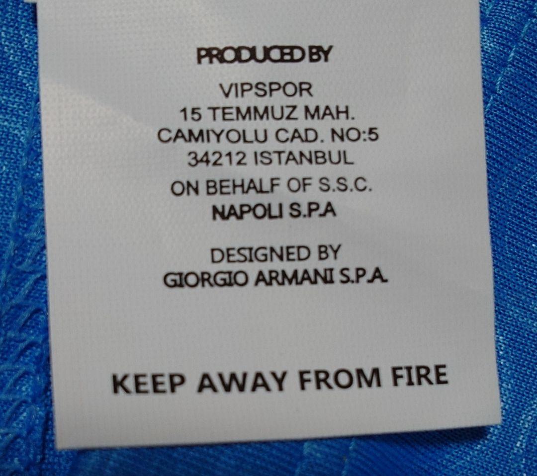 【希少】シメオネ 直筆サイン入りユニ セリエA SSCナポリ