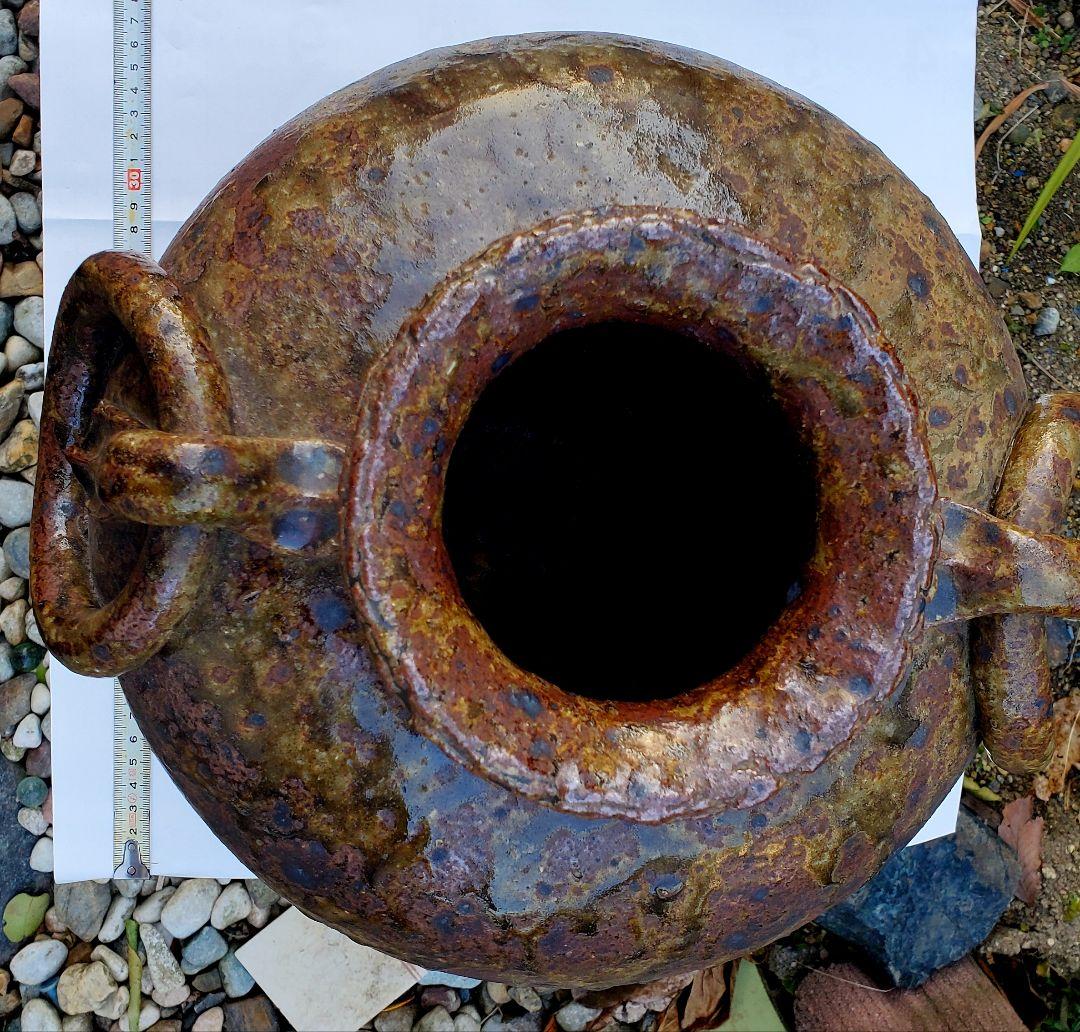陶器製取っ手付き壺