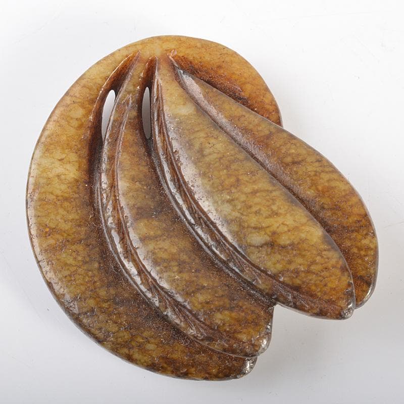 中国　玉石寿山石彫刻　果実　置物　C　R6808E