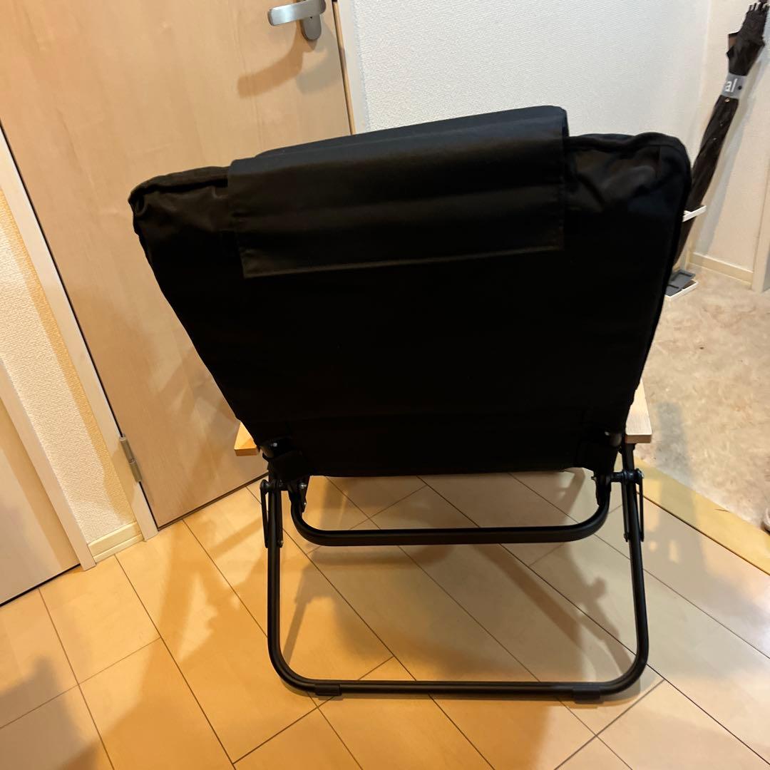 UJack アウトドアチェア ブラック プレミアムクッション付き