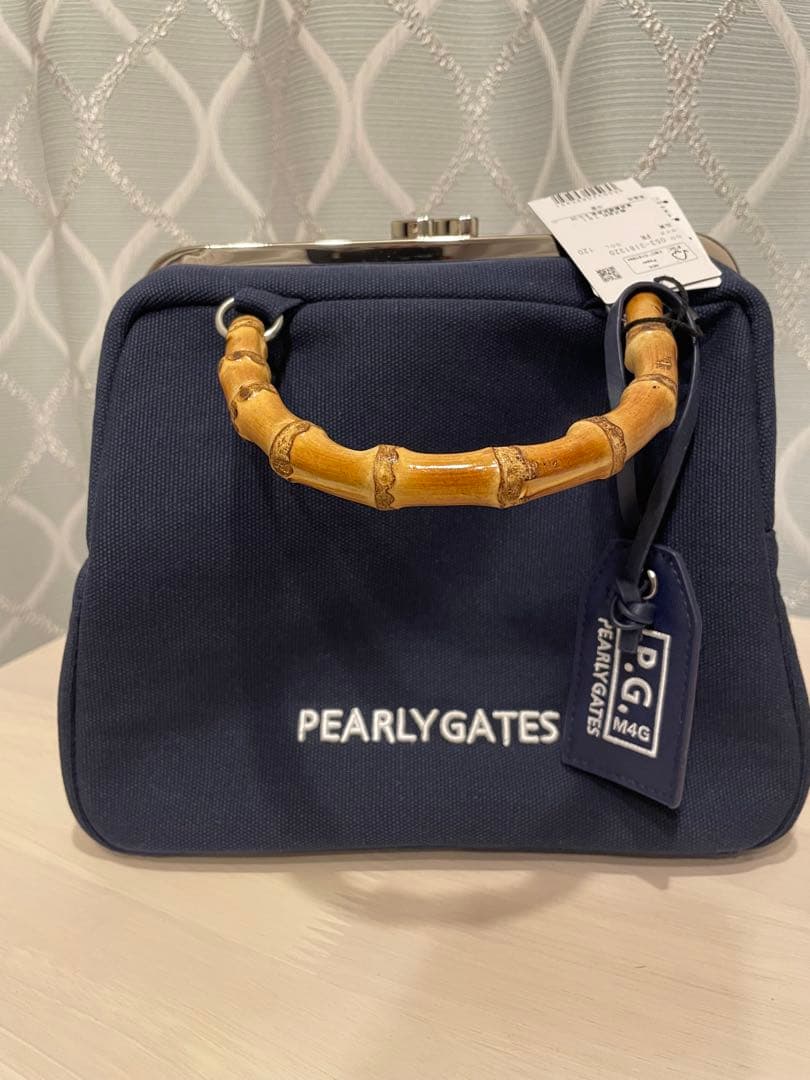 PEARLY GATES ネイビー ハンドバッグ