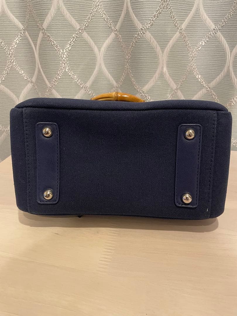 PEARLY GATES ネイビー ハンドバッグ