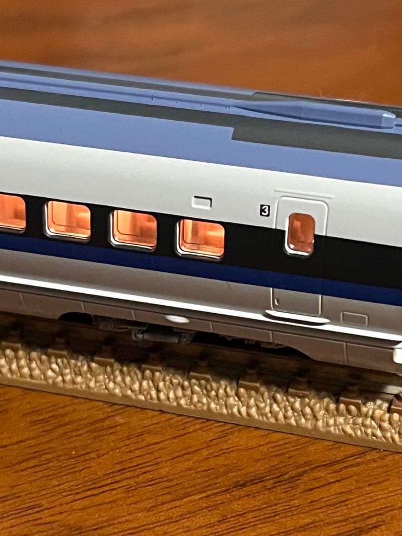 JR500系新幹線　kato 7両　内6両ライト室内灯点灯確認済