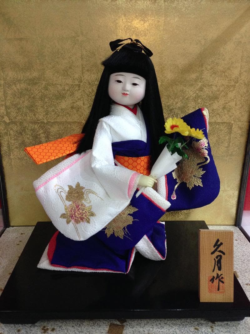 雛人形　久月作　ひな人形　ケース入　浮世人形　花娘 極美品