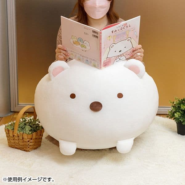 【受注生産・完売品】特大 スーパーもーちもち大福クッション しろくま