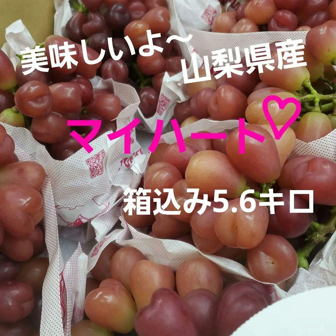 2️⃣0️⃣ 山梨県産 マイハート ９房入り 箱込み5.6キロ