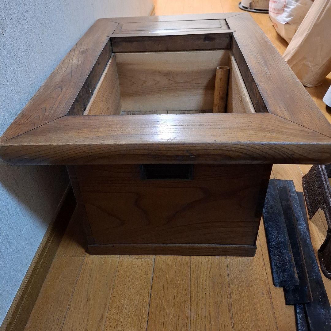 関西長火鉢　引き出し3杯　古道具 茶道具 囲炉裏 古民家　アンティーク 長火鉢
