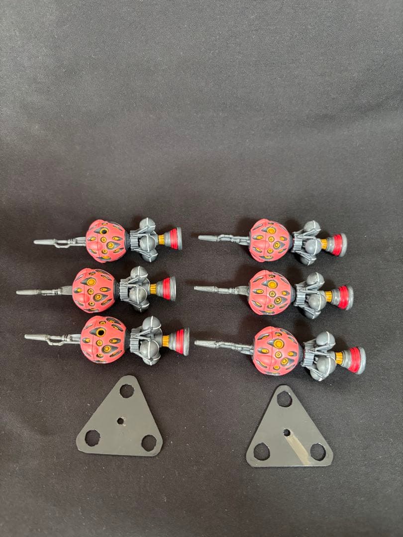 HG赤いガンダム完成品（ビット6個付き・部分塗装・つや消しトップコート仕上げ）