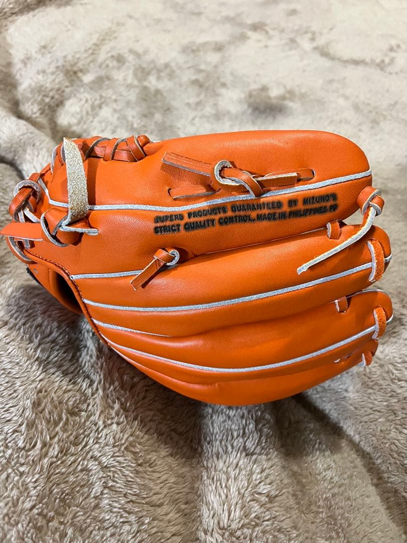 ミズノ　パルティード　軟式グローブ クリアオレンジ