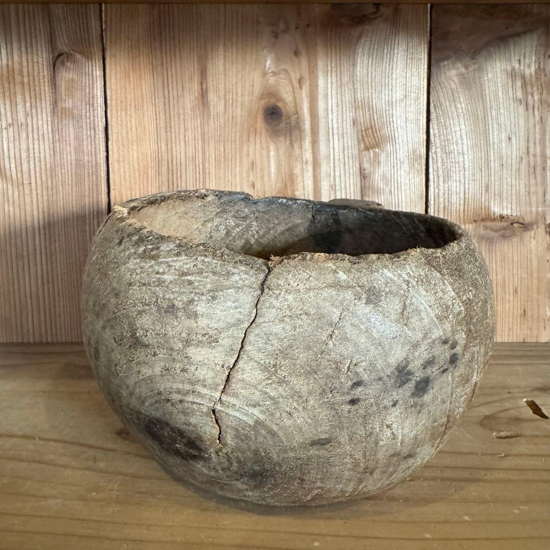 フランス 19世紀頃 農耕用木製ボウル アンティーク ビンテージ 民藝 古道具