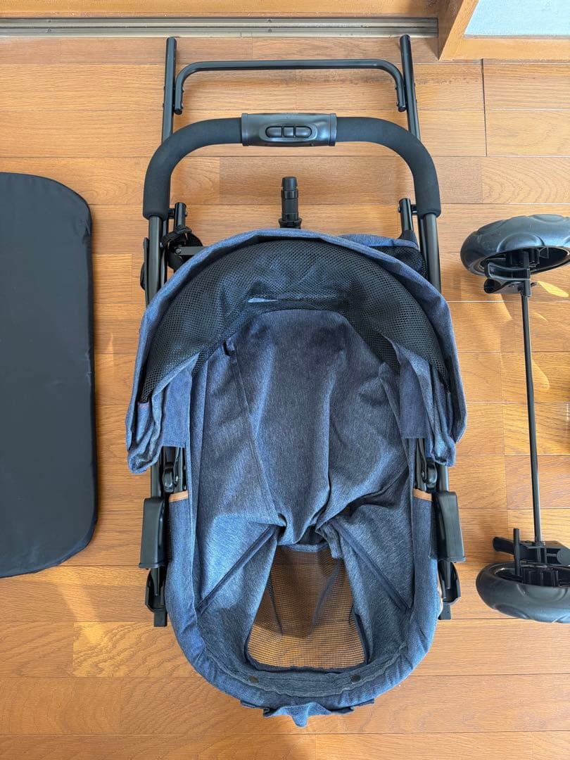 【GEX】わんわんカート スマートハンディ Safety 『デニム柄』