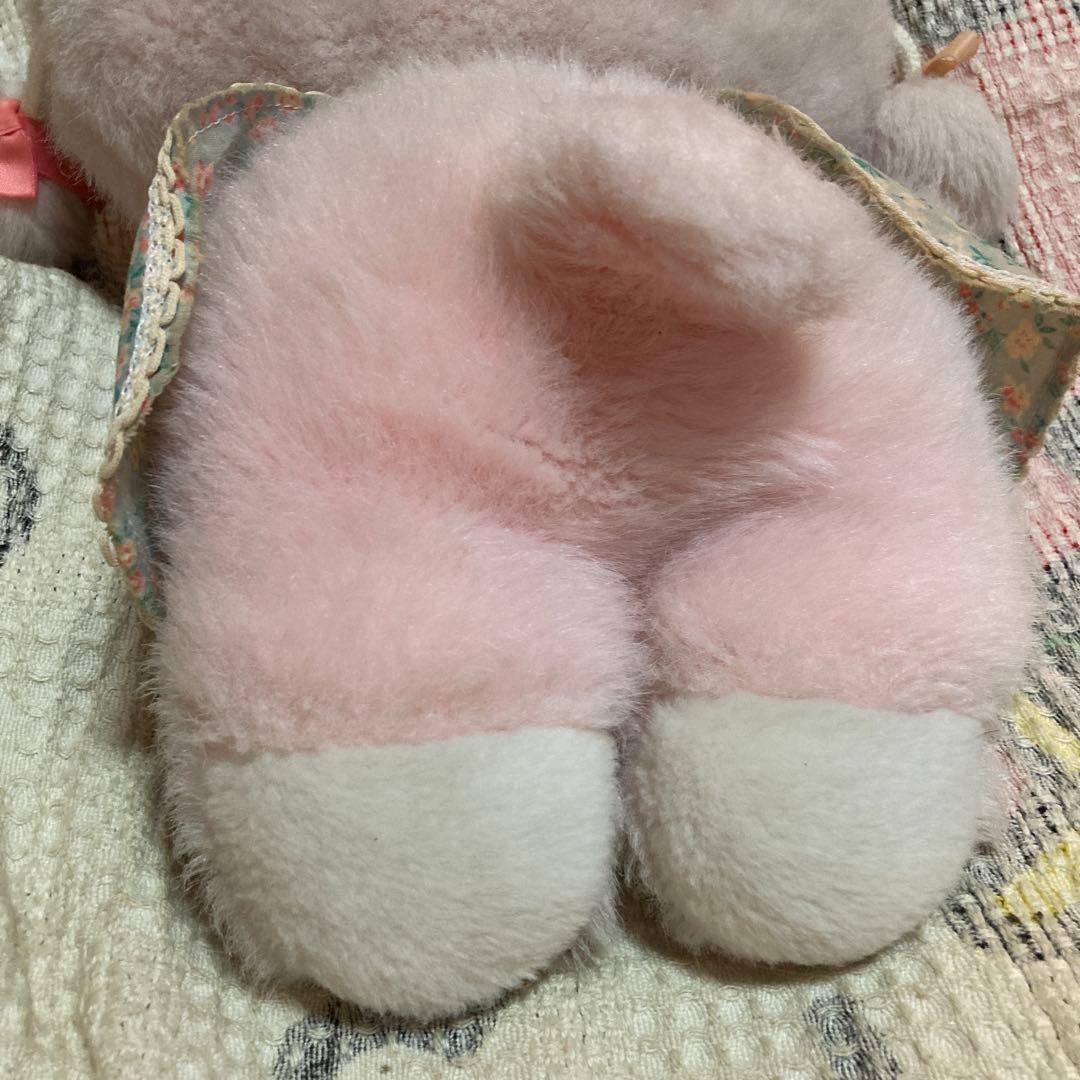 昭和レトロ　メーカー名不明　プードル　ぬいぐるみ　中古品