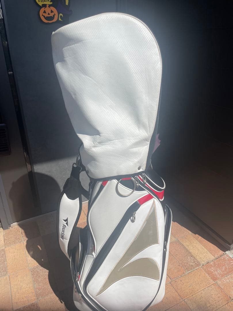 TourStage キャディバッグ ホワイト/ブラック/レッド