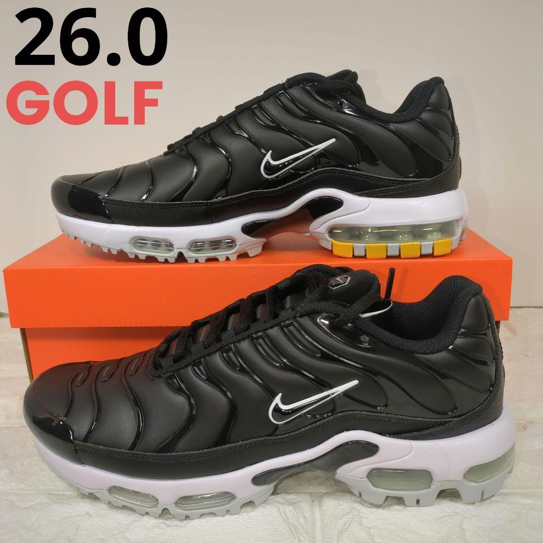 26.0 NIKE AIRMAX PLUS G ナイキ エアマックス ゴルフ 黒
