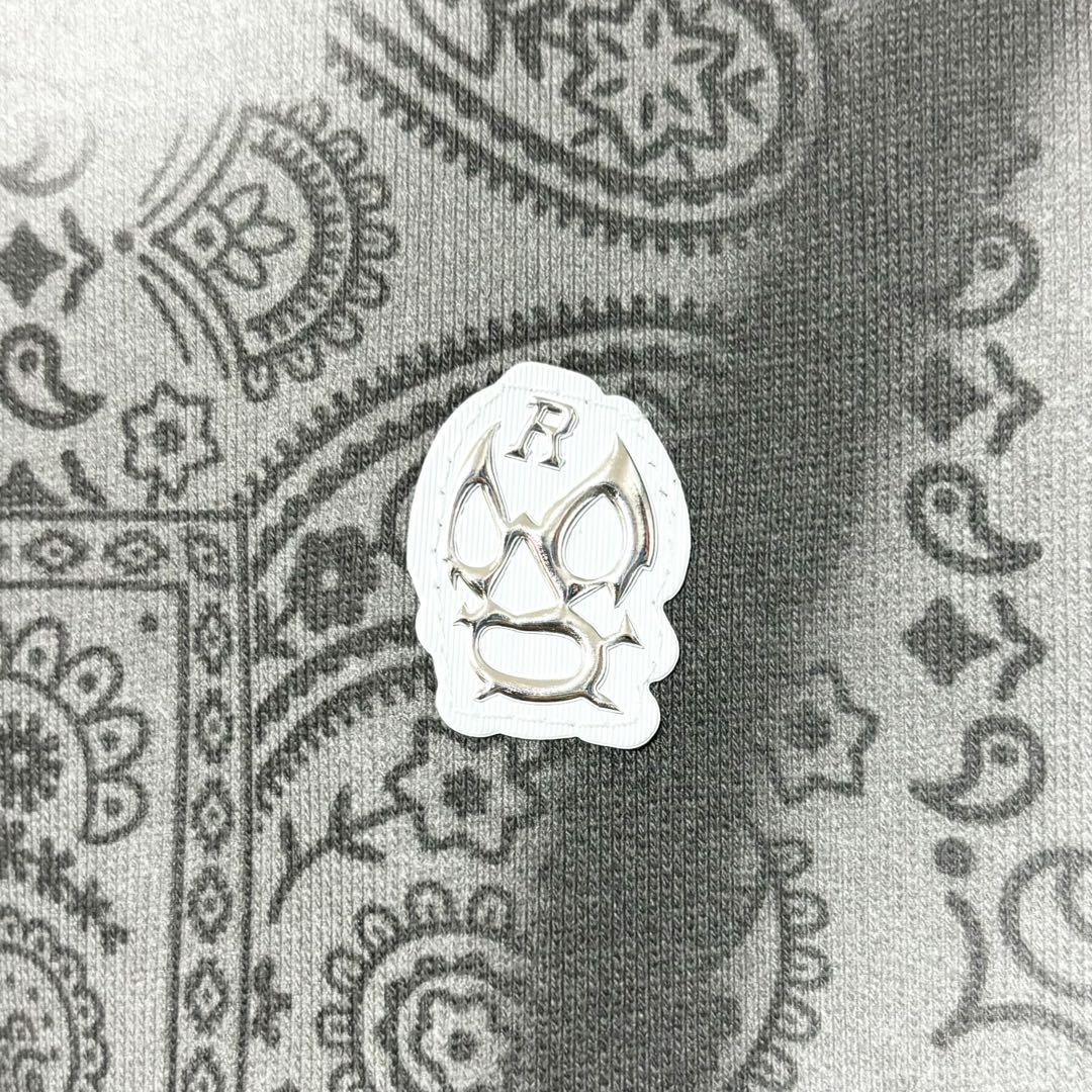 ラッセルノ ゴルフ クルーネック P.O スプレー ペイズリー ブラック XL