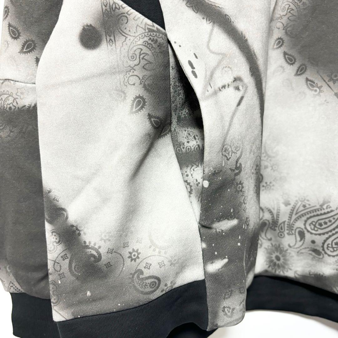 ラッセルノ ゴルフ クルーネック P.O スプレー ペイズリー ブラック XL