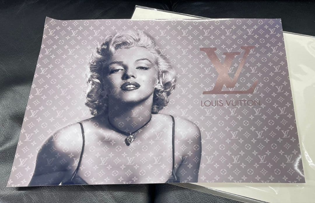 ルイ・ヴィトン マリリン・モンロー アートパネル ポスター 2枚 フレーム付き