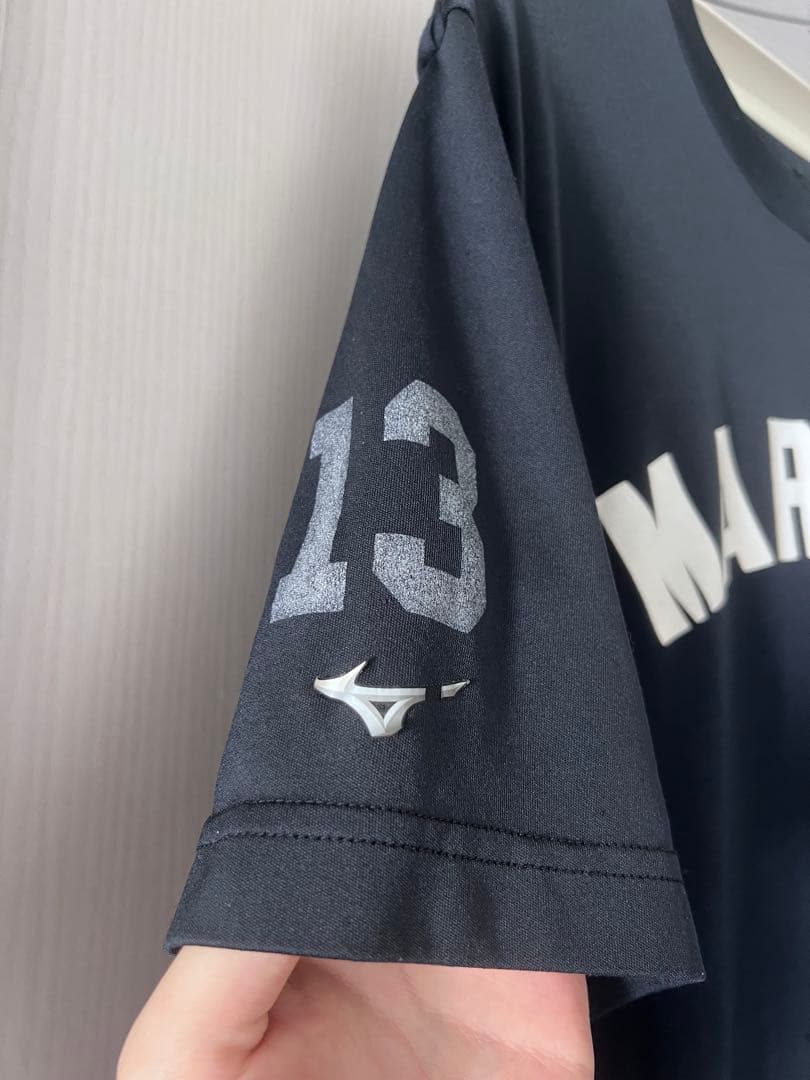 Mizuno MARINES 千葉ロッテ 半袖 Tシャツ 13 プロ実使用