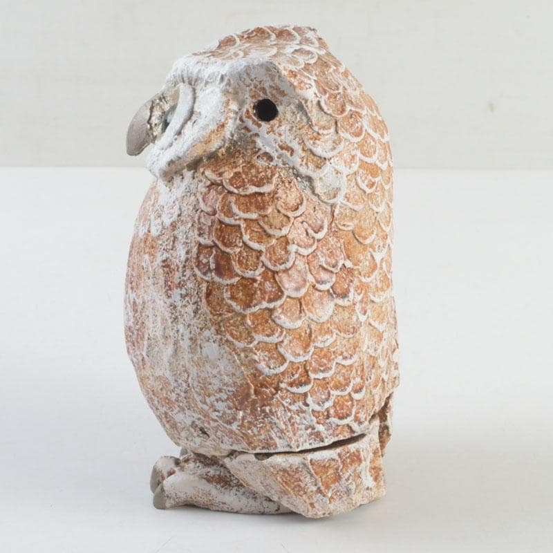 乾漆　梟　香炉　置物　飾り物　燭台　合わせ箱　C　9280