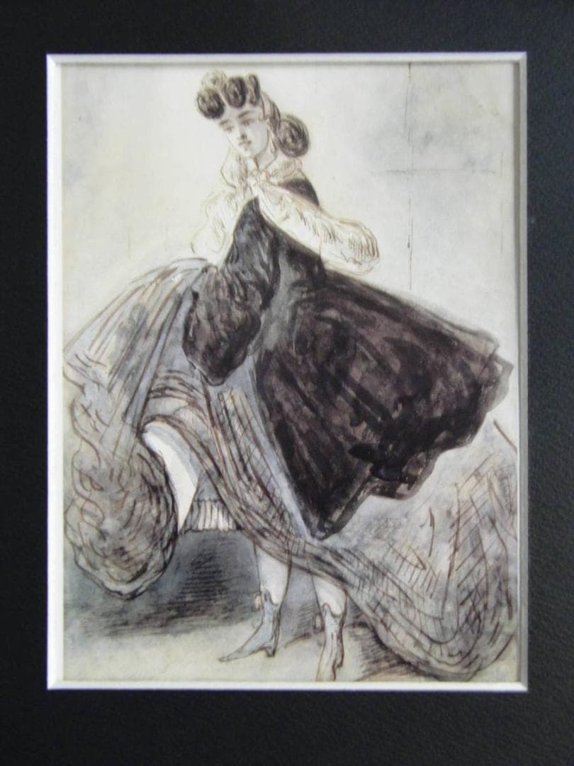 コンスタンタン・ギース【流行のドレスを着た婦人】、希少な画集画