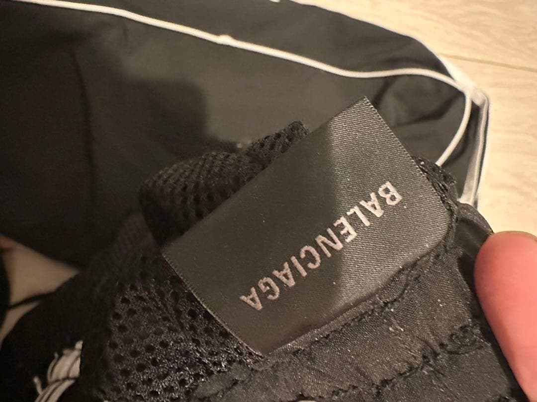 正規品 BALENCIAGA tracksuit ブラックジャージパンツ