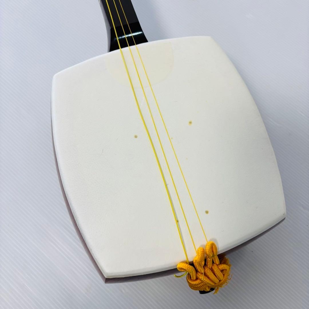 中棹三味線 K18 K9 紅木 虎トチ 綾杉胴 金細 東さわり 棹2.8 短竿