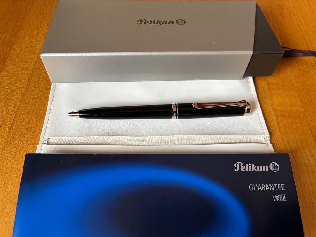 9/29迄ペリカンボールペン スーベレーンK805ブラック×シルバー 箱保証書付
